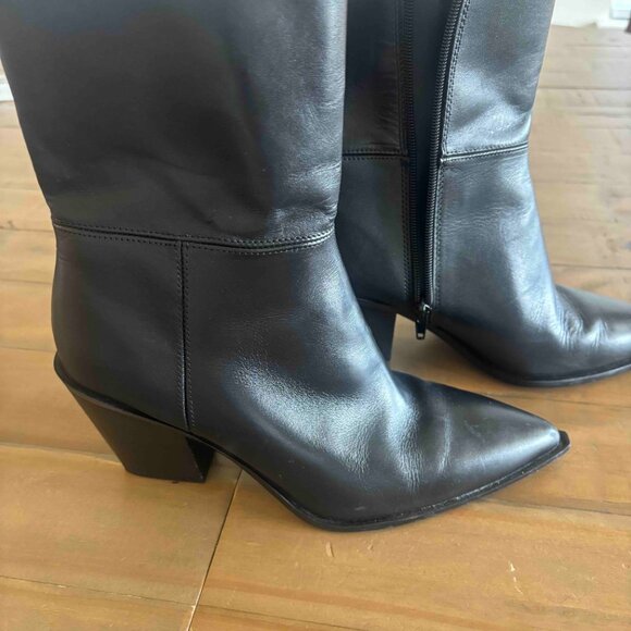 Zara Leather Ankle Boots - Picture 2 of 3